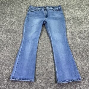 Lee Jeans Womens 20 Blue Shape Illusions Bootcut Stretch Denim Medium Wash